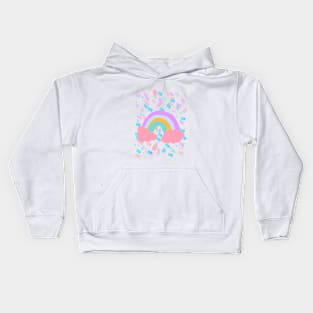 Pastel rainbow Kids Hoodie